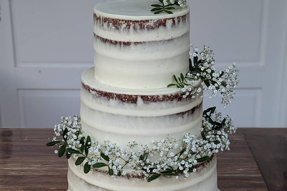 Naked cake simple et naturel