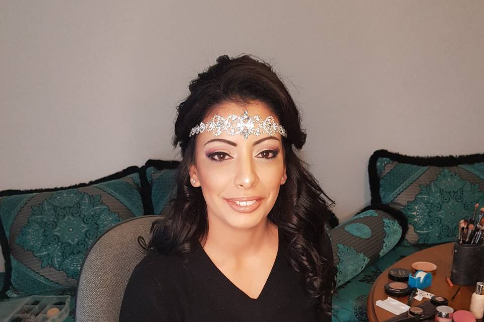 Maquillage libanais mariée