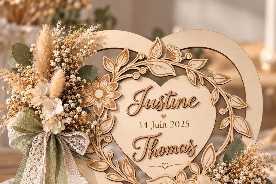 Décoration bois mariage