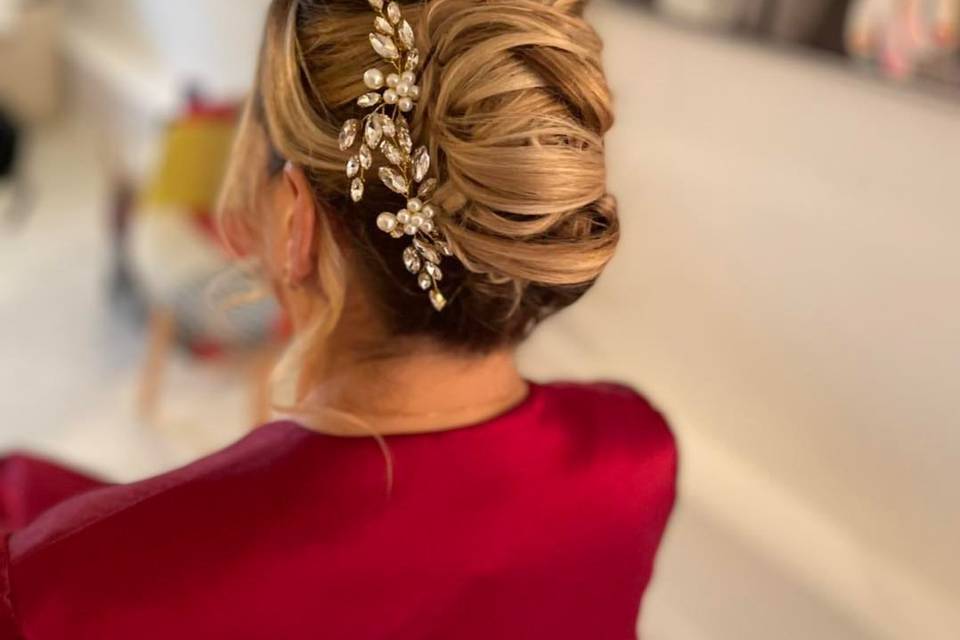 Chignon banane moderne