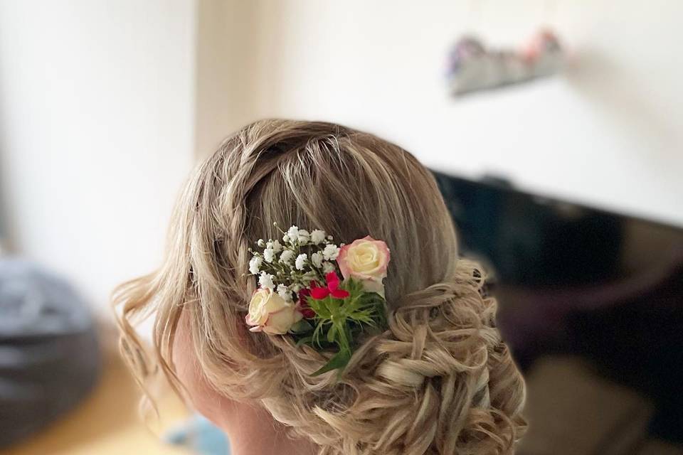 Chignon bas mariée