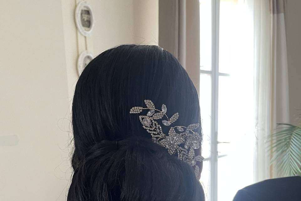 Chignon bas mariée