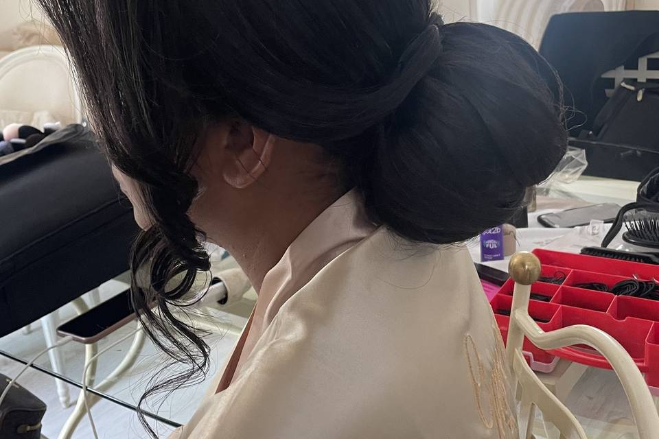 Chignon bas mariée