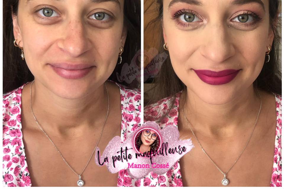 Mise en beauté rose