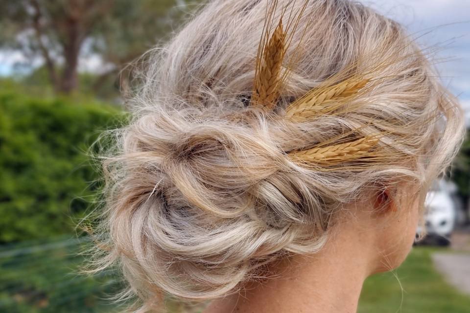 Chignon boheme naturelle