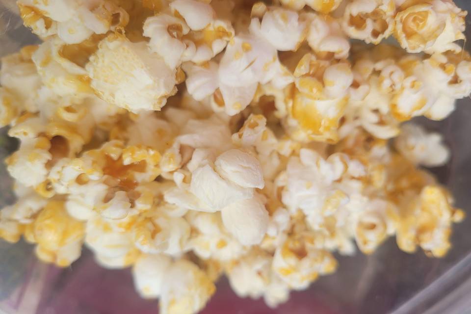 Pop corn caramel pour buffet