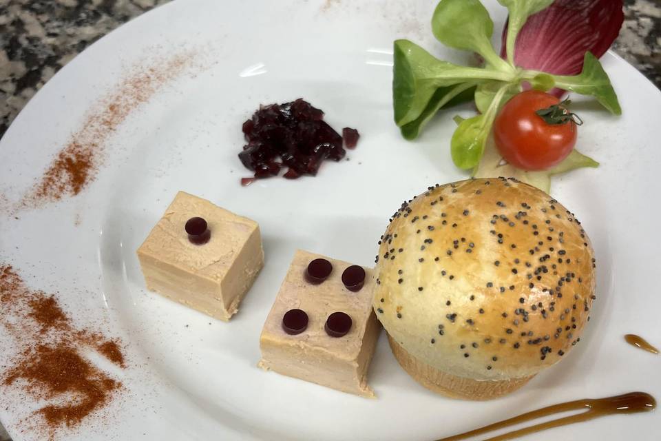 Dé de foie gras