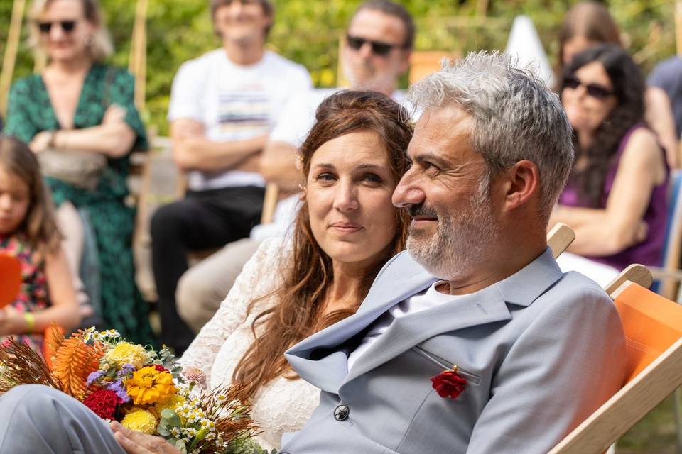 Mariage champêtre - le marié