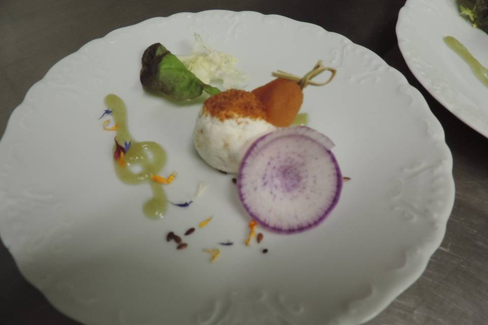 Chèvre frais au coulis