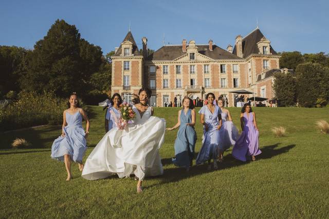 Avec les demoiselles d'honneur