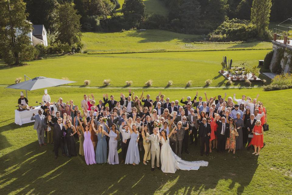 Mariage au château vu de chamb