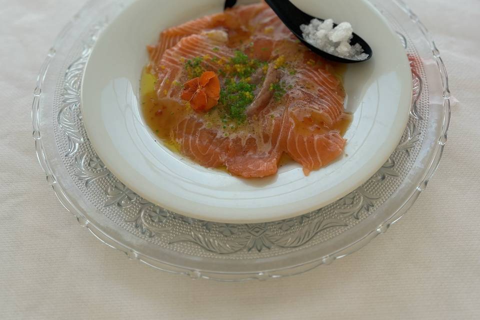 Carpaccio de saumon