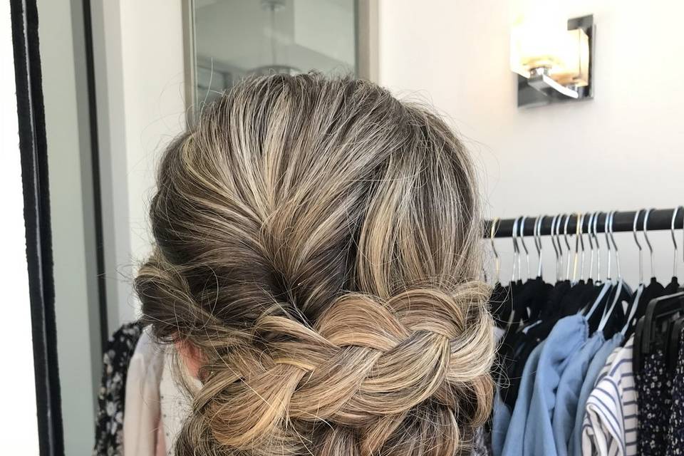Gorgeous braided updo