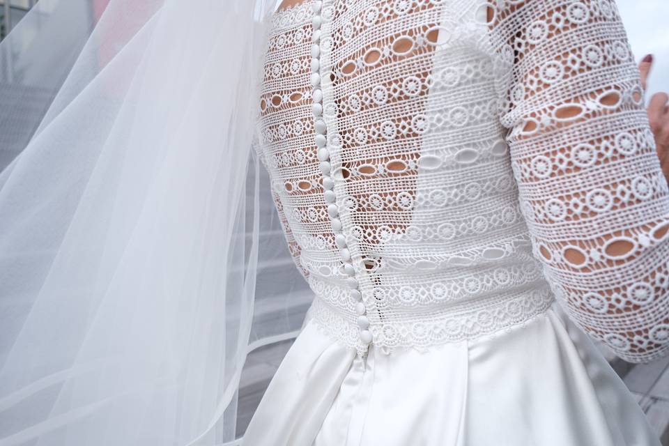 Dos robe de la mariée