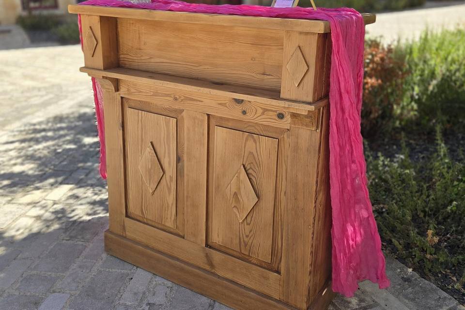 Bar en bois vintage