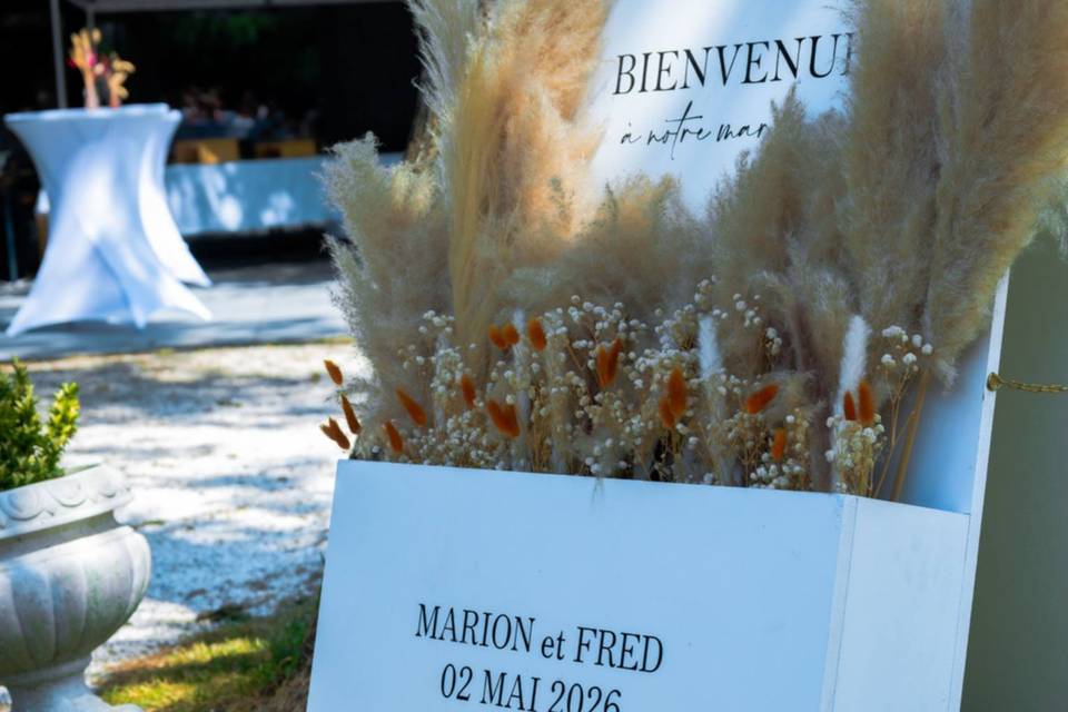 Panneau de bienvenue
