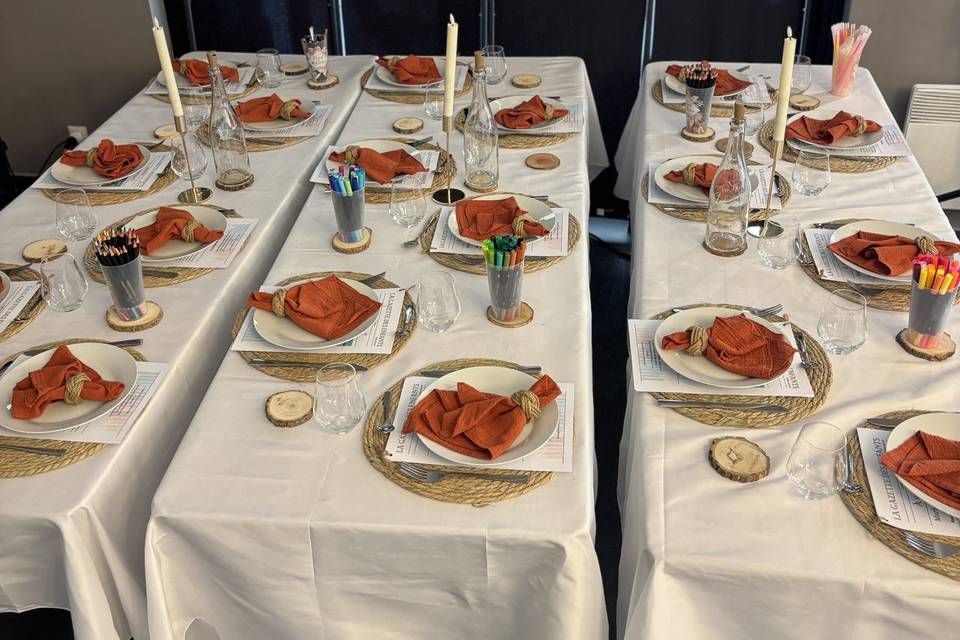 Décoration des tables