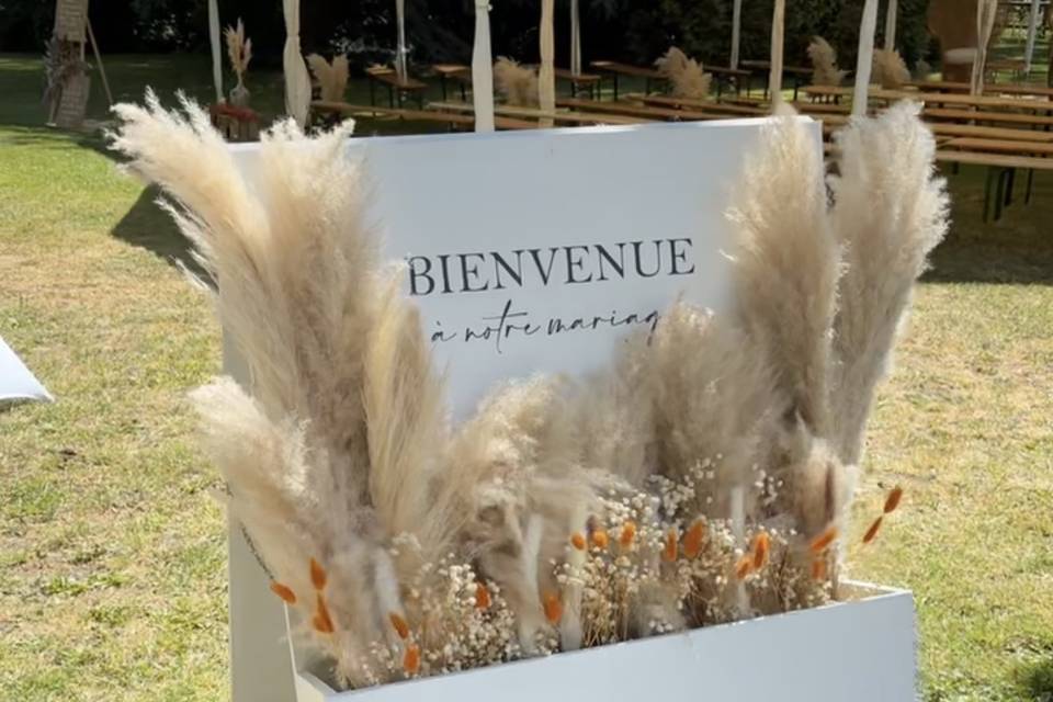 Panneau de bienvenue