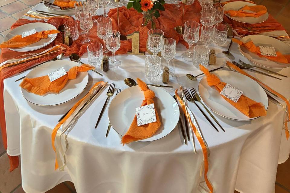 Décoration des tables