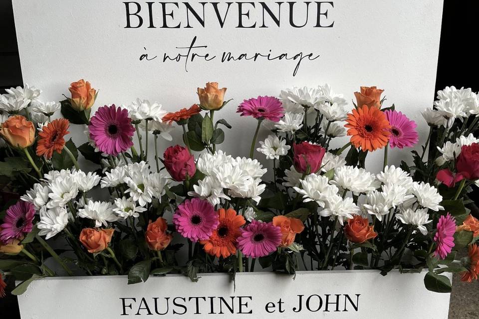 Panneau de bienvenue