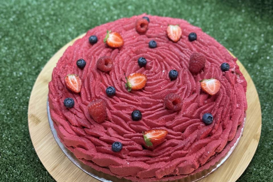 Tarte framboise pistache