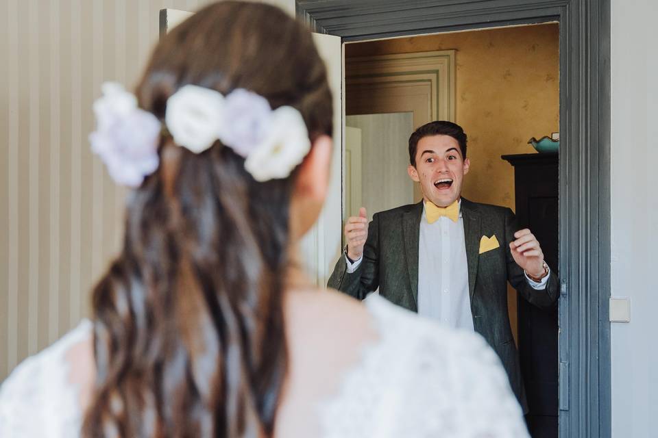 Le témoin découvre la mariée