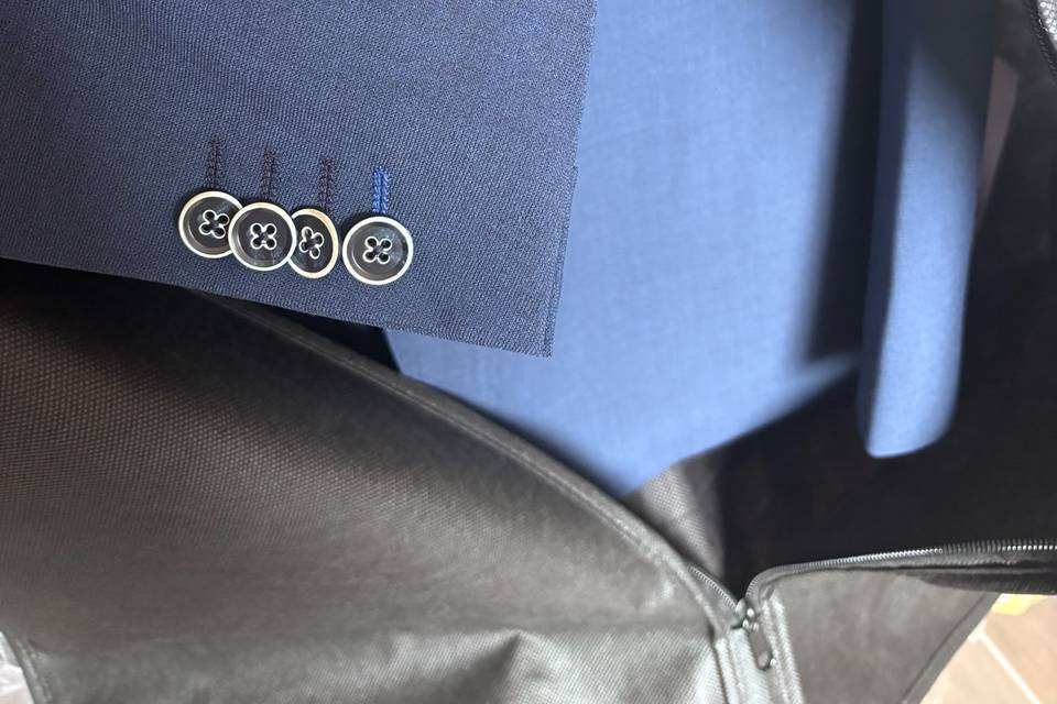 Veste en laine bleu