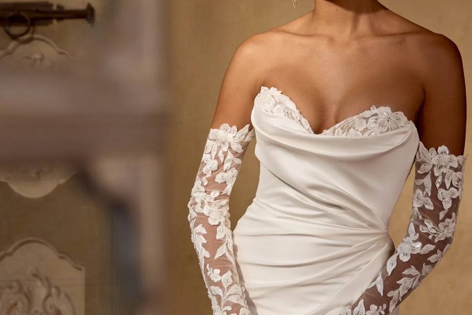 Sirene crêpe et dentelle