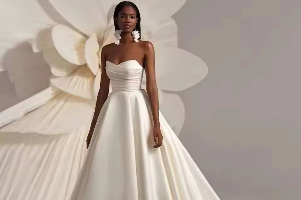 Bustier A line satin