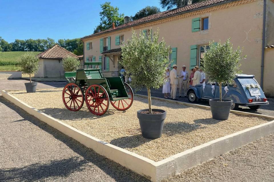 Cour entre les 2 bâtisses