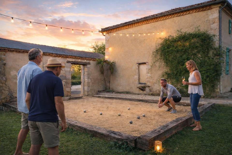 Terrain de petanque