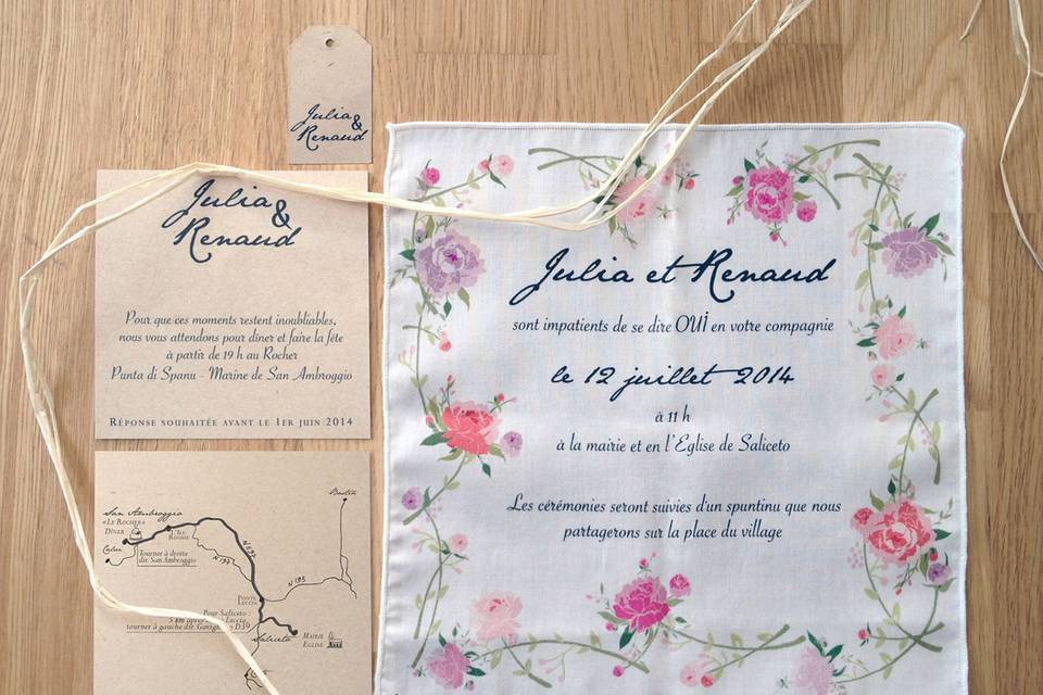 Sur mesure sur tissu mariage