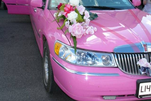 Limousine rose mariage