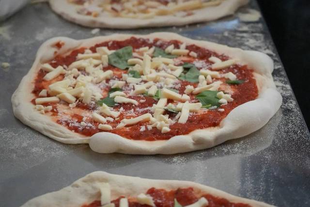 Préparation des pizzas