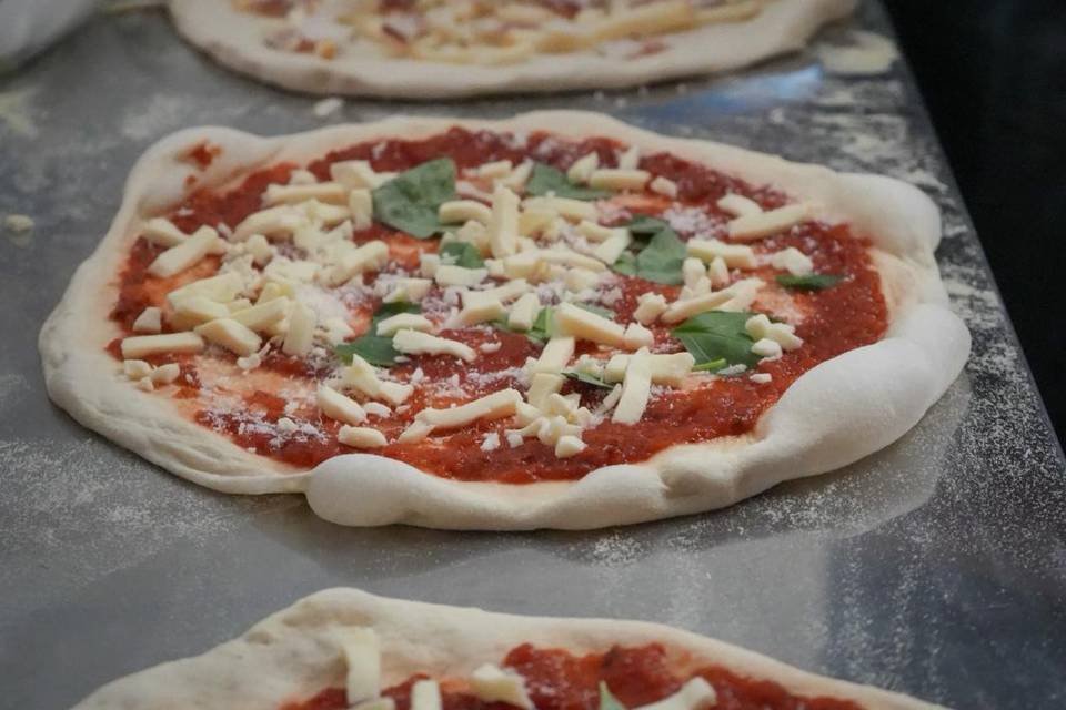 Préparation des pizzas