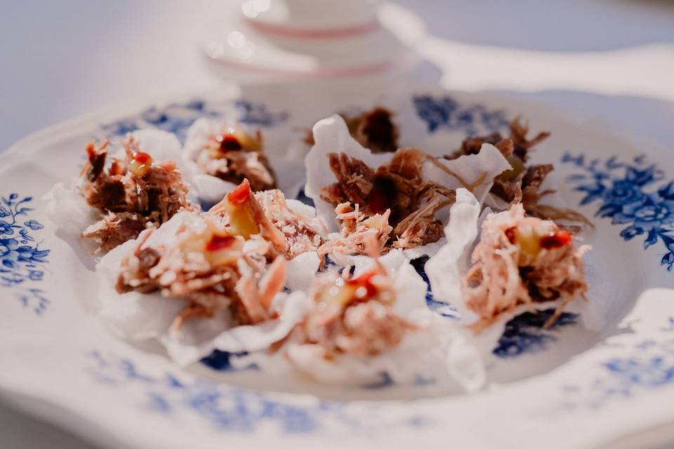 Riz crispy, canard confit