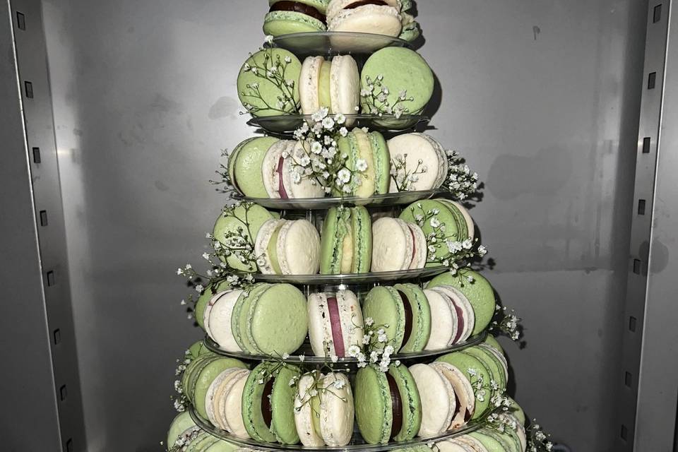 Sweet table : pyramide macaron