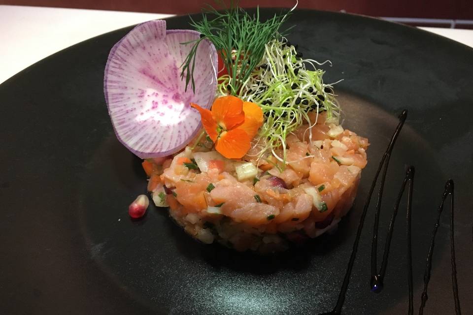 Tartare de saumon fumé