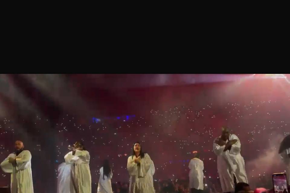 Choriste au Stade de France