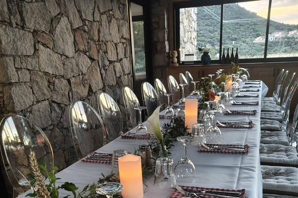 Table fleuri