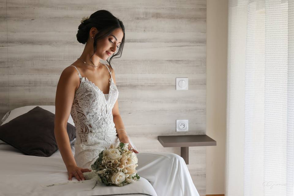 Préparatif de la mariée