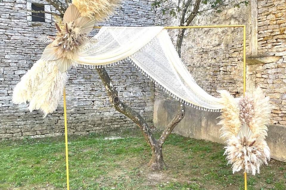 Arche fleurs séchées