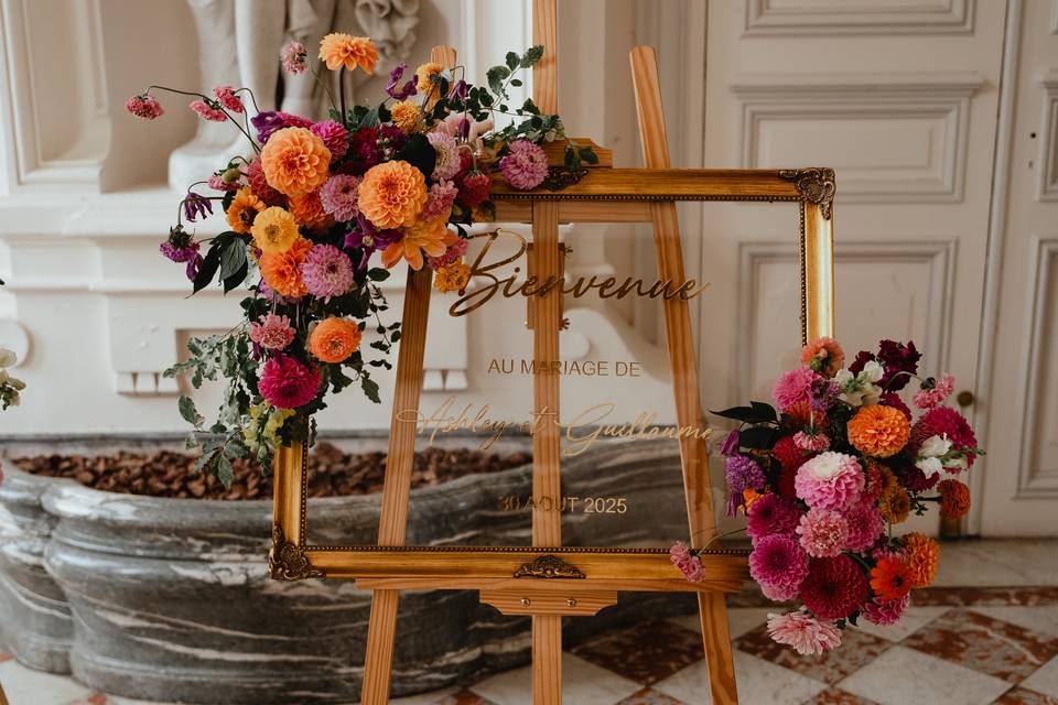 Décoration florale coloré
