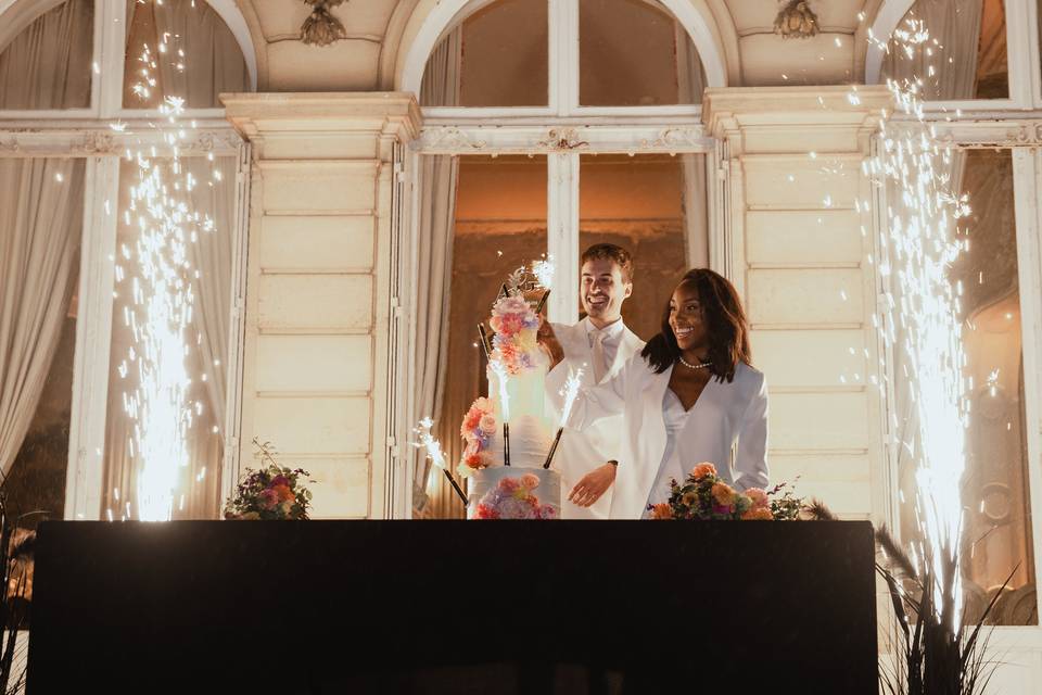 Show Wedding Cake en extérieur