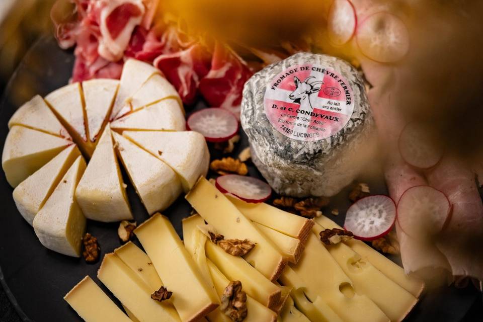 Assiette Fromages Charcuteries