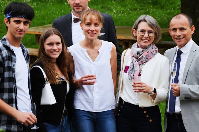 Lors du vin d'honneur