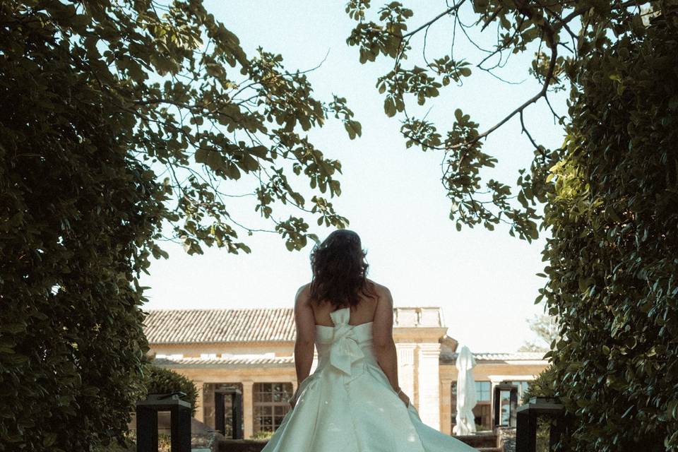 La traine de la robe