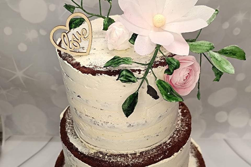 Nude Cake fleurs azyme