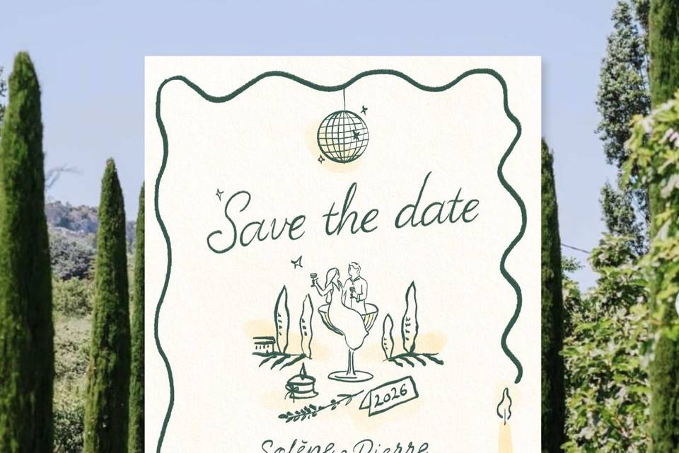 Save the date illustré