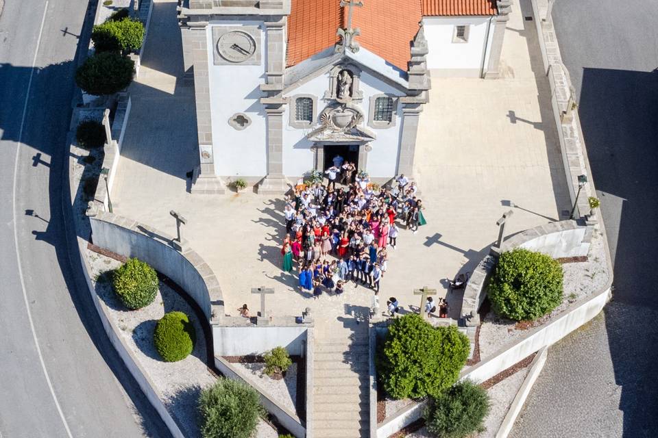 Drone Eglise Portugal mariage